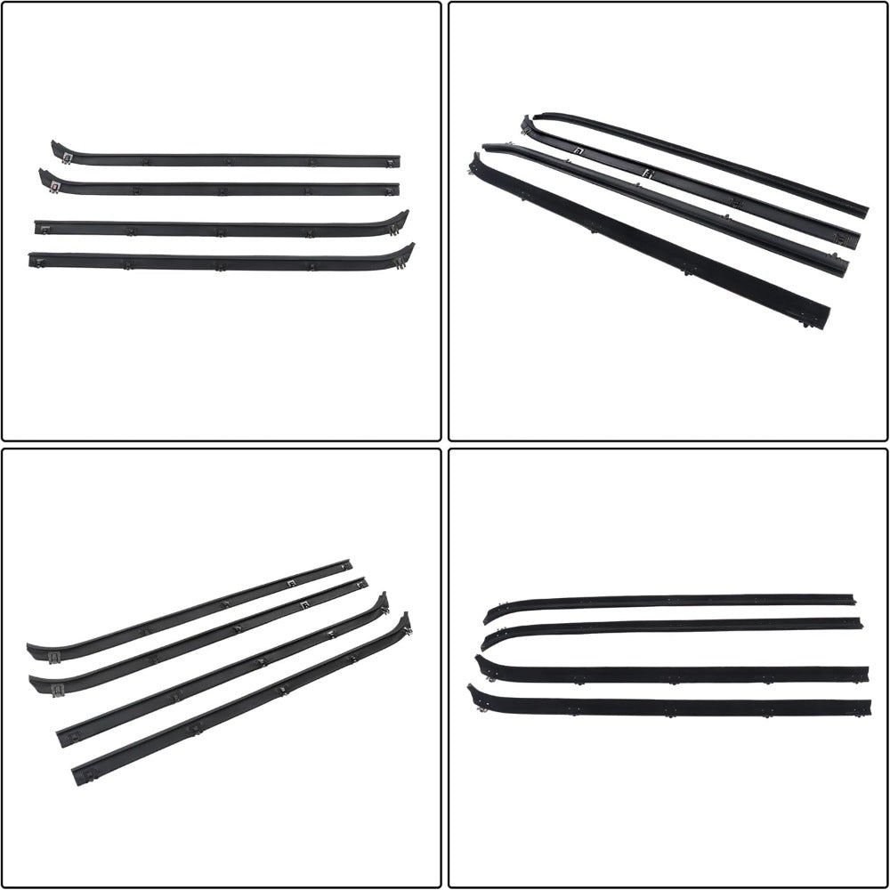 Window Weatherstrip & Division Bar Channel Kit for Dodge D/W Trucks, 8-Piece