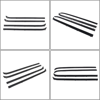 Window Weatherstrip & Division Bar Channel Kit for Dodge D/W Trucks, 8-Piece