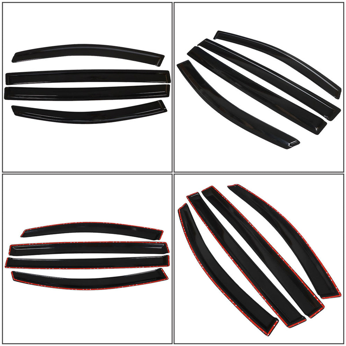 munirater Side Vents Window Visor Rain Guards Wind Deflectors Replacement for 2011-2017 Honda Odyssey