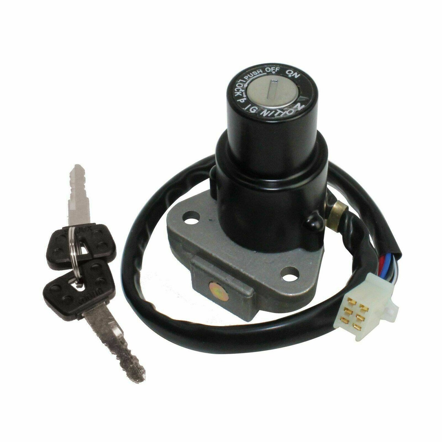 munirater Ignition Key Switch with 2 Keys Replacement for Kawasaki KLR650 KLR 650 1987-2007