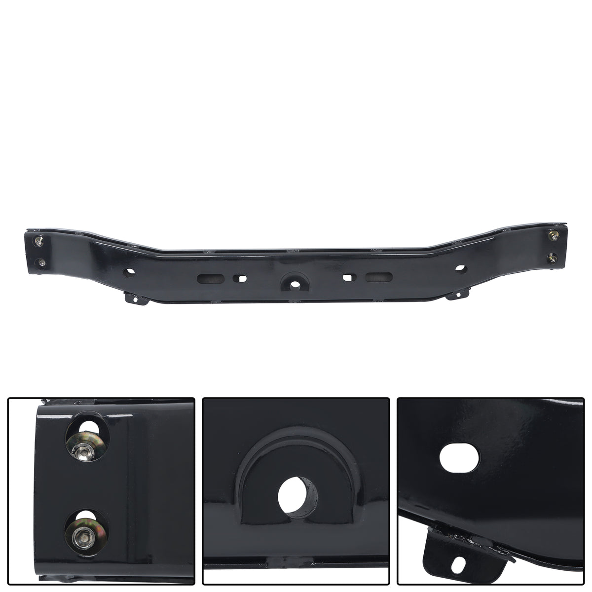 Black Rear Bumper Assembly for Nissan Frontier 2013-2021, with Sensor Holes, NI1103126