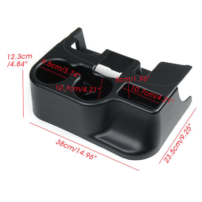 Black Center Console Cup Holder Front Side Replacement for 2003-2012 Ram 1500 2500 3500