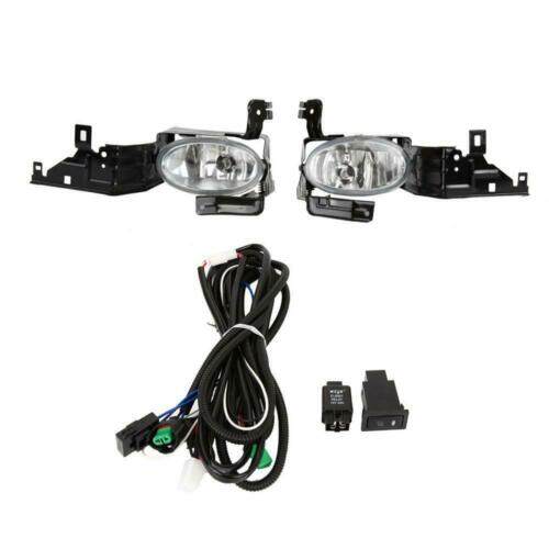 munirater 2-Pack Fog Lights Assembly with Bulbs and Switch Wiring Kit Replacement for 1996-1998 Honda Civic