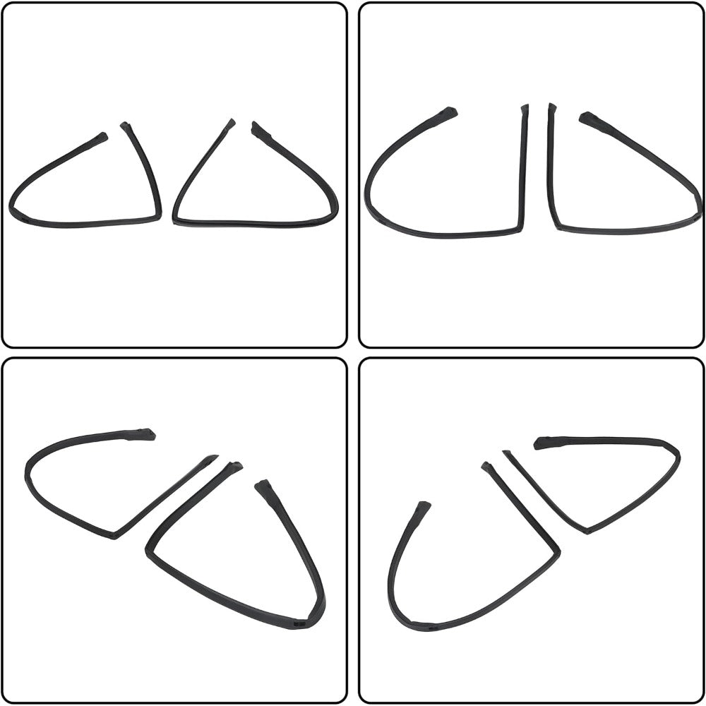 Roof Rail Weatherstrip Seals for 1978-1987 GMC Caballero & Chevrolet El Camino, Pair