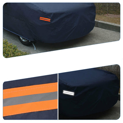 munirater Universal Full Car Cover Dark Blue All Weather Protection Replacement for Sedan Length up to 208.66 L x 72.83 W x 62.99 H