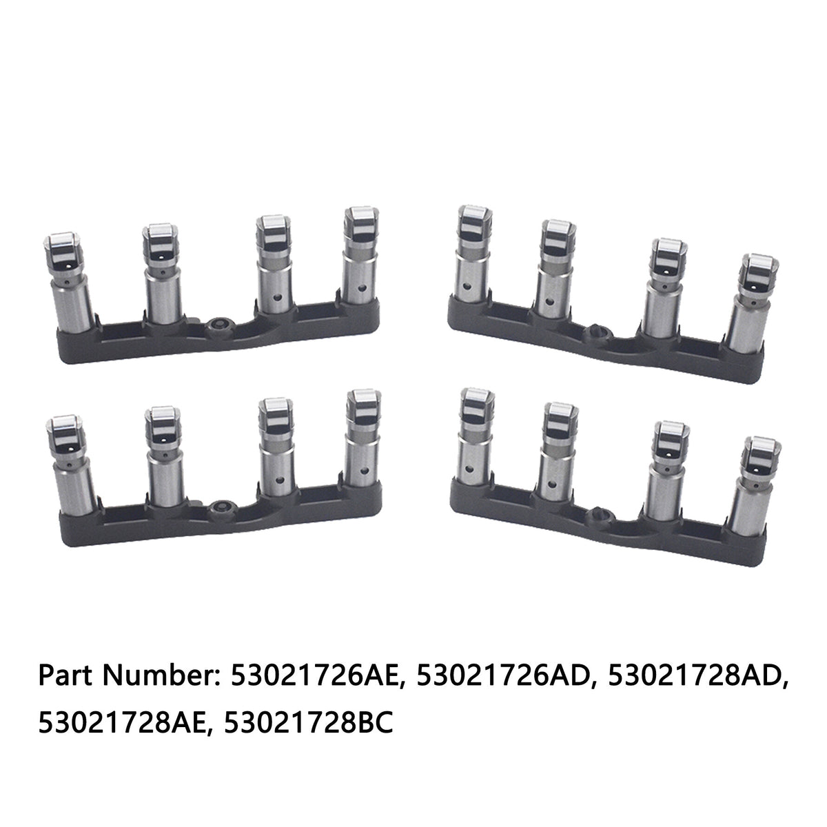 munirater Set of MDS Hydraulic Valve Lifters Replacement for 5.7L HEMI with Multi-Displacement System Lifters 53021726AE 53021726AD