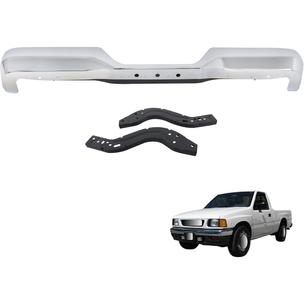 Chrome Steel Rear Step Bumper Assembly for Toyota Pickup DLX 1989-1995