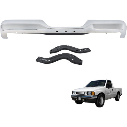 Chrome Steel Rear Step Bumper Assembly for Toyota Pickup DLX 1989-1995