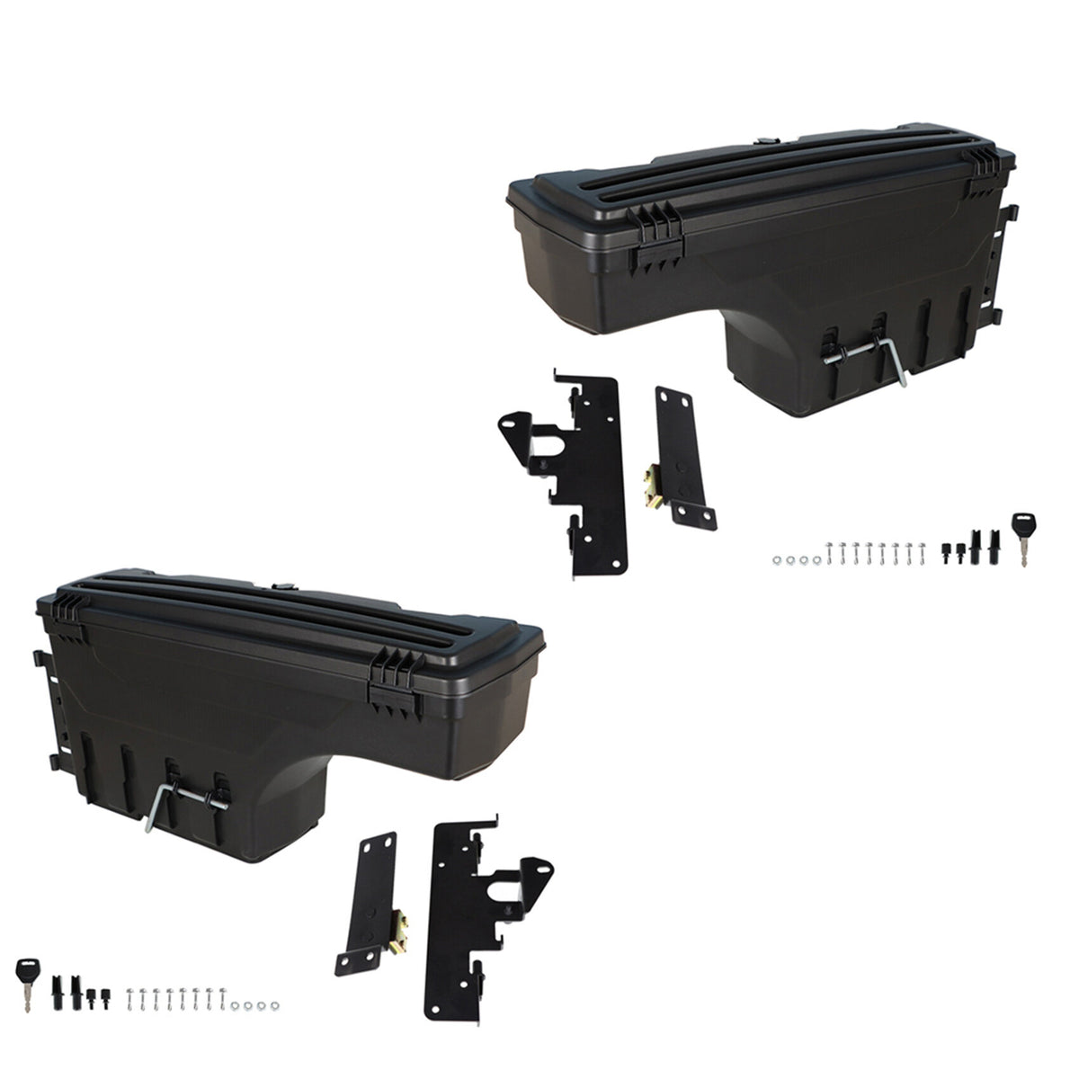 munirater Truck Bed Storage Box Toolbox Lockable Storage Box, Replacement for Toyota Tacoma 2005-2020 2-Pack, Left Driver & Right Passenger Sides Truck Bed Tool Box
