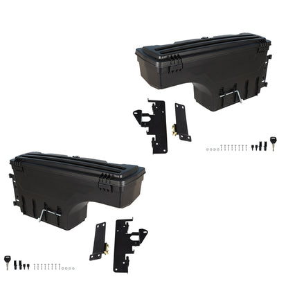 munirater Truck Bed Storage Box Toolbox Lockable Storage Box, Replacement for Toyota Tacoma 2005-2020 2-Pack, Left Driver & Right Passenger Sides Truck Bed Tool Box