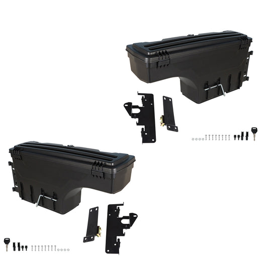 munirater Truck Bed Storage Box Toolbox Lockable Storage Box, Replacement for Toyota Tacoma 2005-2020 2-Pack, Left Driver & Right Passenger Sides Truck Bed Tool Box