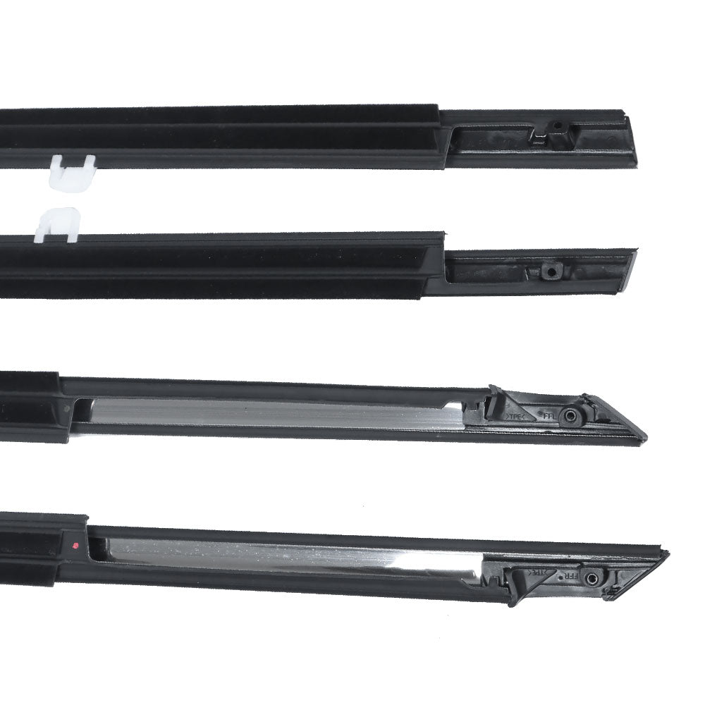 Chrome Window Weatherstrip Molding Kit for 2008-2012 Honda Accord Sedan, 4-Piece