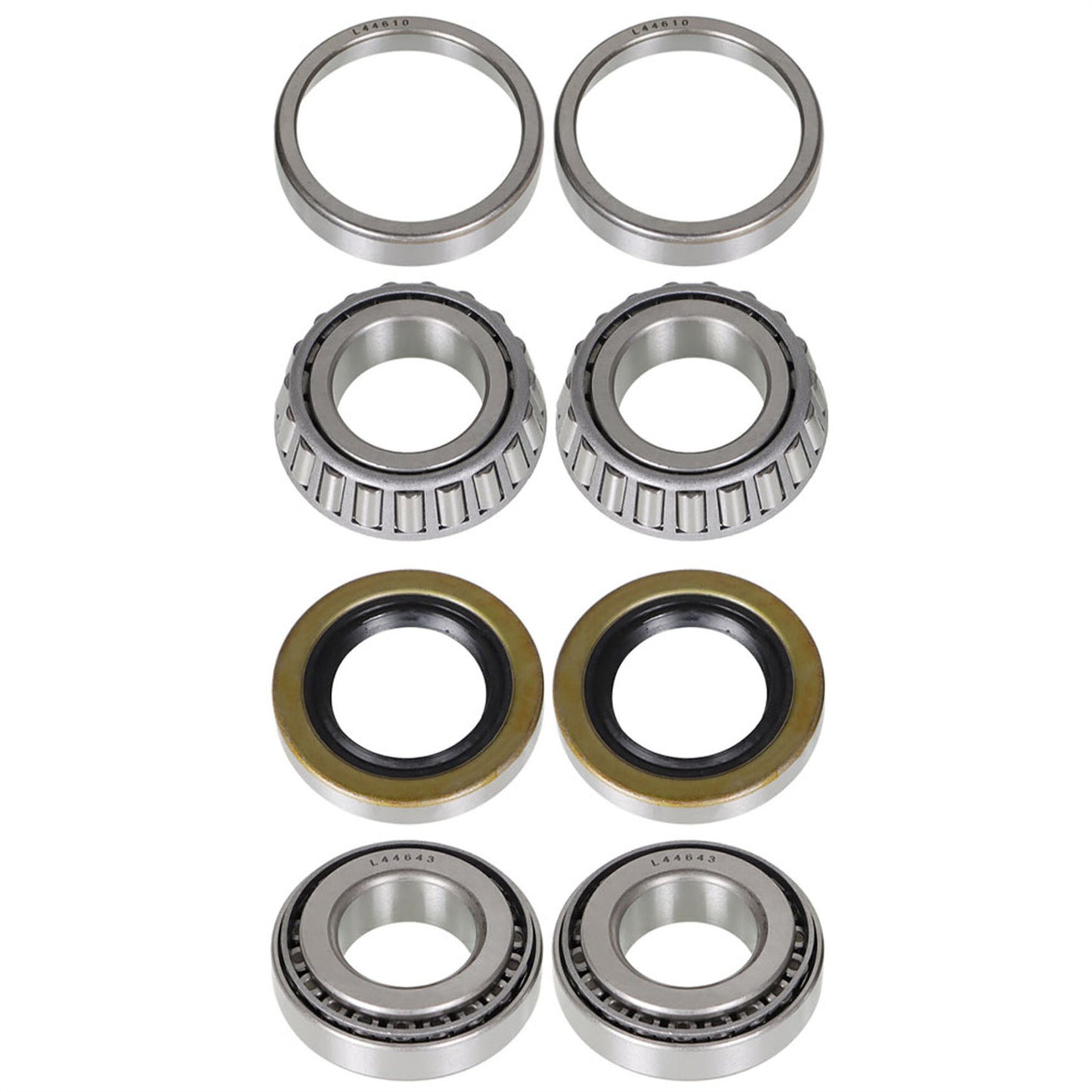 munirater 2 Pack Golf Cart Front Wheel Hub Bearings & Seal Replacement for 1976-UP Gas & Electric Golf Carts