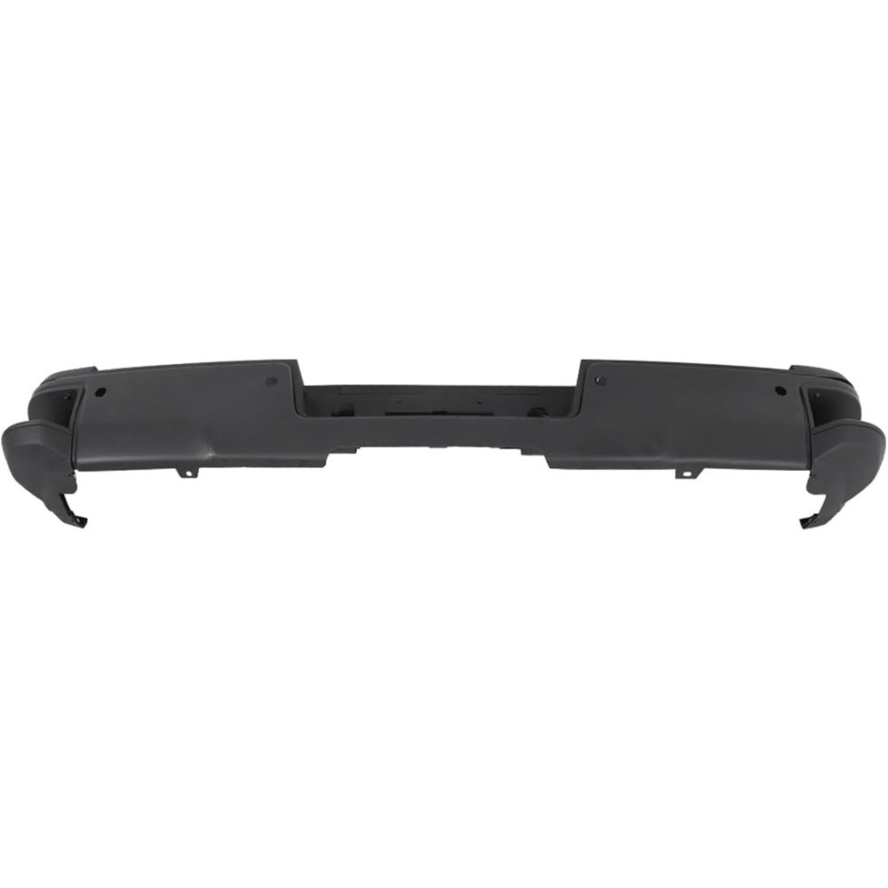 Black Rear Bumper for Chevrolet Silverado & GMC Sierra 2500 / 3500 2015-2019, SRW, with Sensor Holes