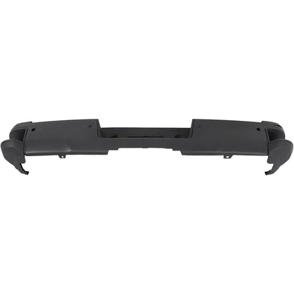 Black Rear Bumper for Chevrolet Silverado & GMC Sierra 2500 / 3500 2015-2019, SRW, with Sensor Holes