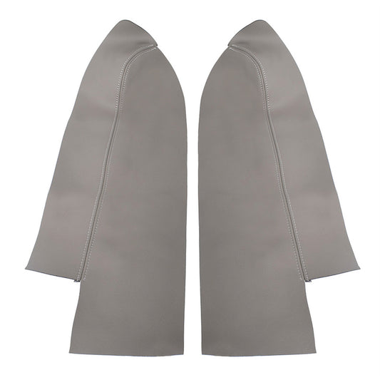 munirater 2Pcs Gray Front Door Panels Armrest Leather Cover Replacement for 2007-2012 Honda CR-V CRV