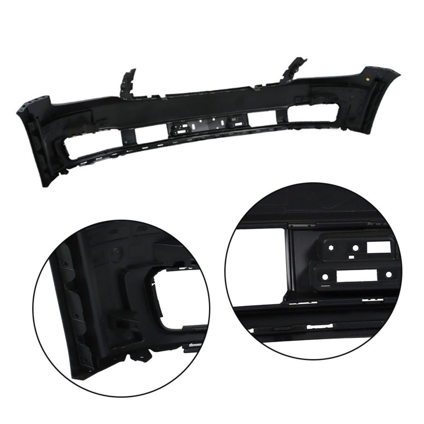 munirater Front Bumper Cover Fascia Primed Replacement for 2015-2020 Suburban Tahoe 84408068 W/o Sensor Holes