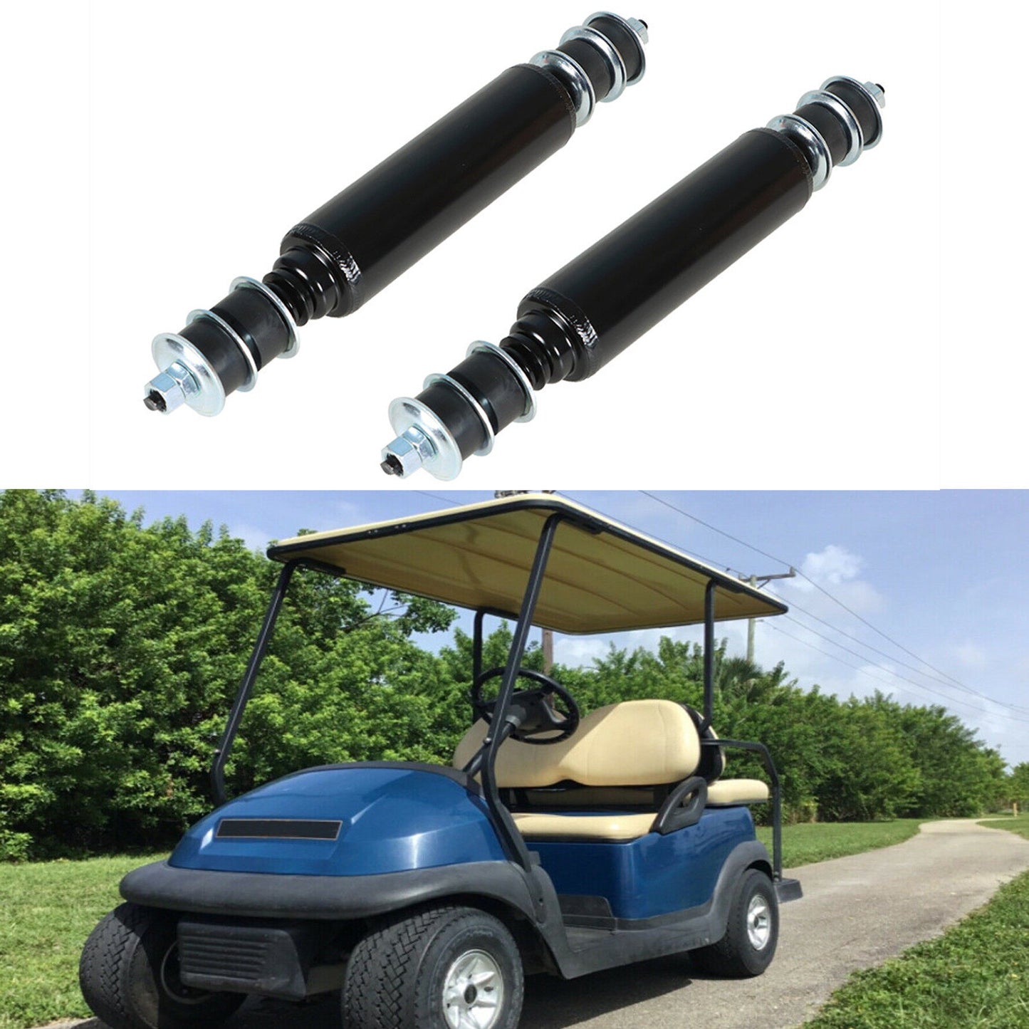 munirater 2 - Pack Rear Shock Absorbers Replacement for Club Car DS Precedent 1981 - Up Gas & Electric Golf Cart 1014236