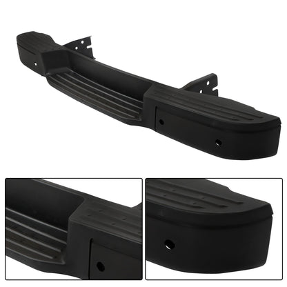 Black Rear Bumper Assembly for Nissan NV1500 / NV2500 2012-2021, with Sensor Holes, NI1102167