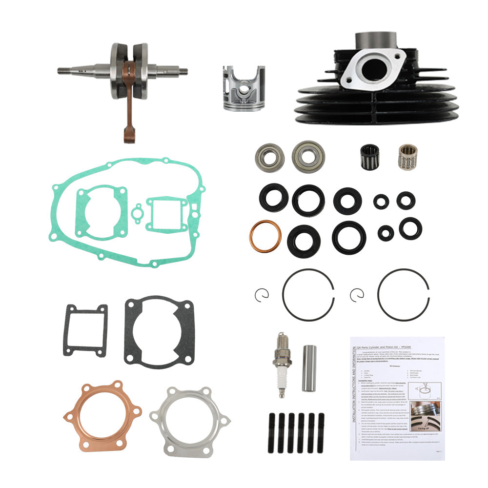 Cylinder Piston Crankshaft Gasket & Seal Kit for Yamaha Blaster 200 1988-2006
