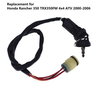 munirater Ignition Key Switch Replacement for TRX350FE TRX350FM Rancher TRX350TM Rancher S TRX350TE Rancher ES 2000-2006