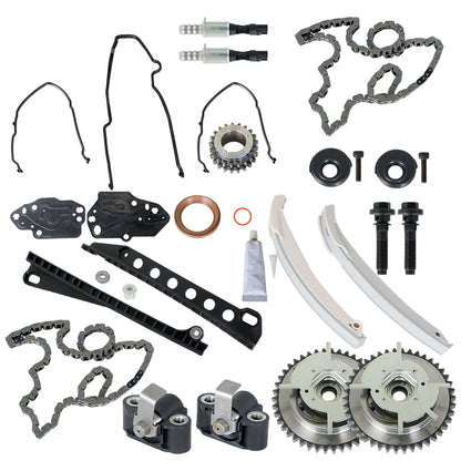 munirater Timing Chain Kit Cam Phaser Cover Seal Replacement for Expedition F150 F250 F350 Mark LT Navigator 5.4L 3V