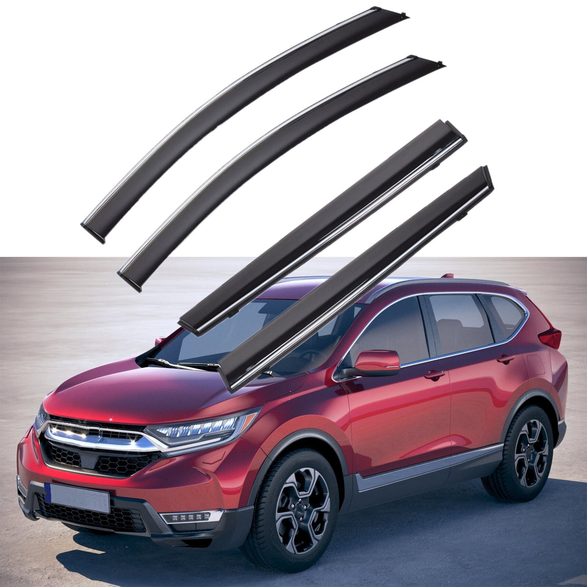 munirater Side Window Visor Vent Rain Guard Replacement for 2017-2019 CRV CR-V