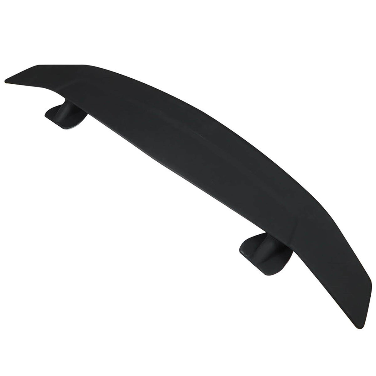 munirater Universal 52 Inches 2 Pedestal Rear Trunk Spoiler Wing Fin Tail with Light Matte Black
