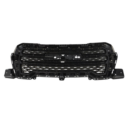 munirater Front Bumper Upper Hood Grille Grill Gloss Black Replacement for 2019-2021 Sierra 1500