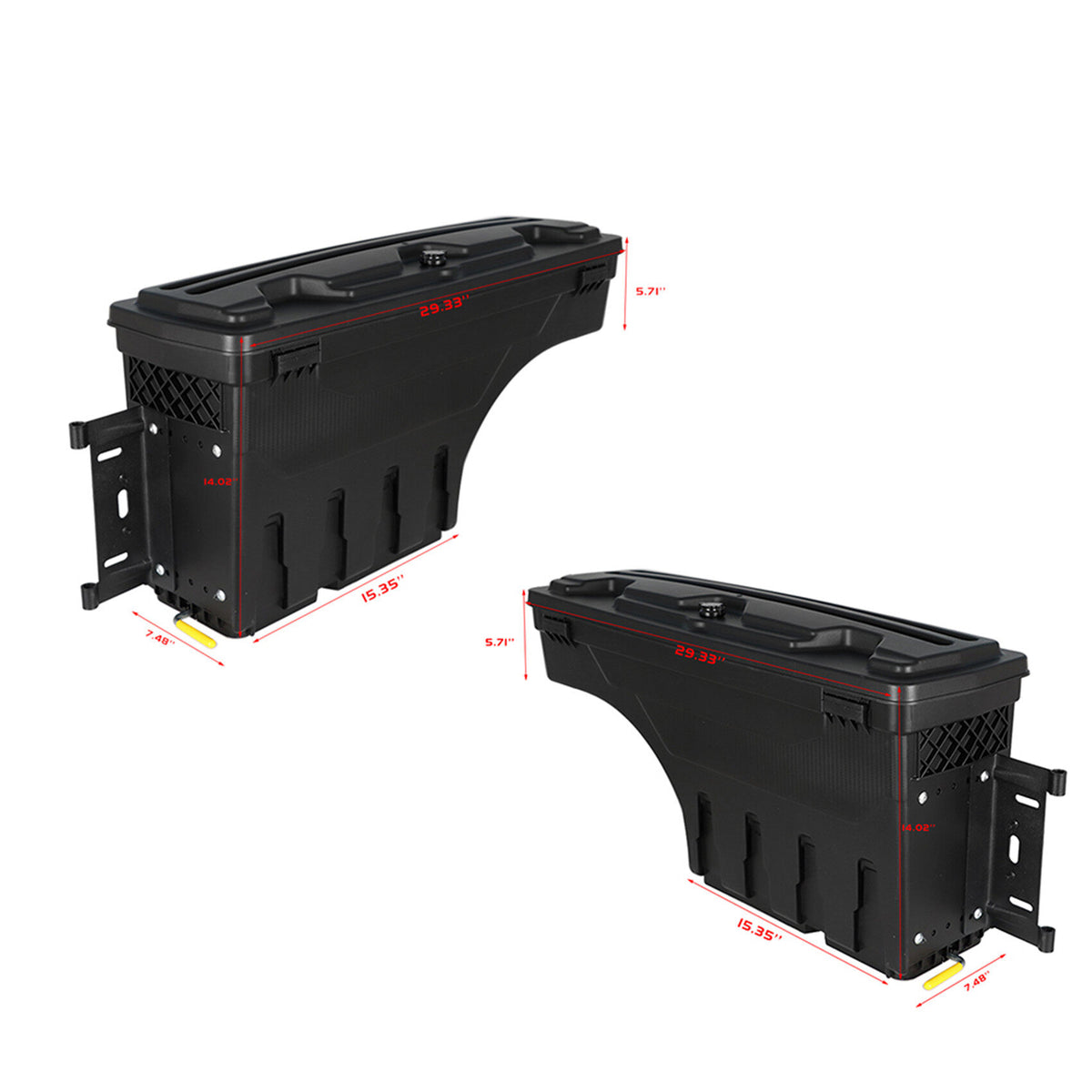 munirater Truck Bed Storage Box Case Lockable Toolbox Replacement for 2015-2021 Colorado/Canyon, 2 Pack Right Passenger Side&Left Driver Side SC103D