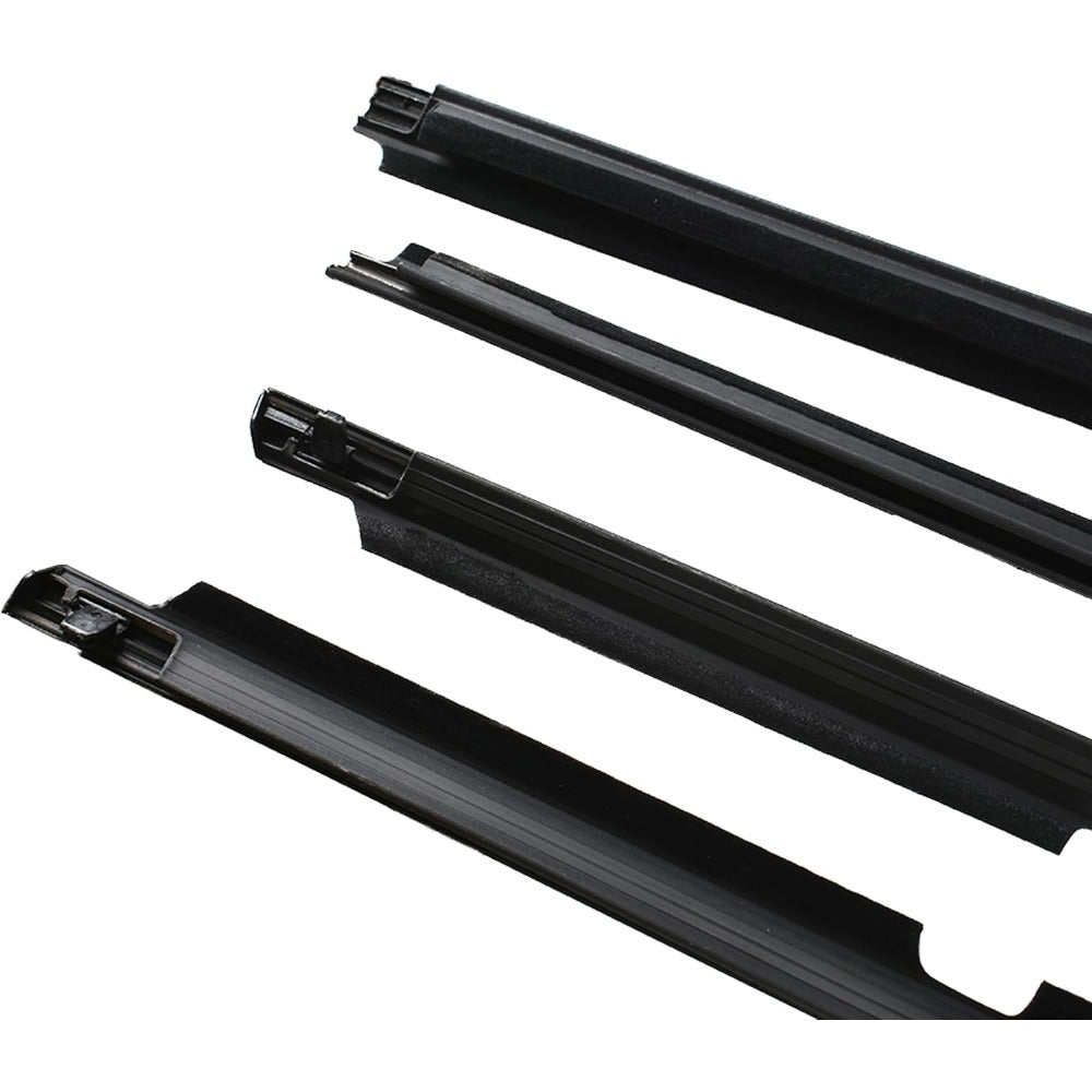 Black Window Weatherstrip Kit for 2009-2012 Toyota Corolla, 4-Piece, 75710-02210