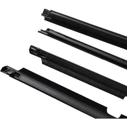 Black Window Weatherstrip Kit for 2009-2012 Toyota Corolla, 4-Piece, 75710-02210