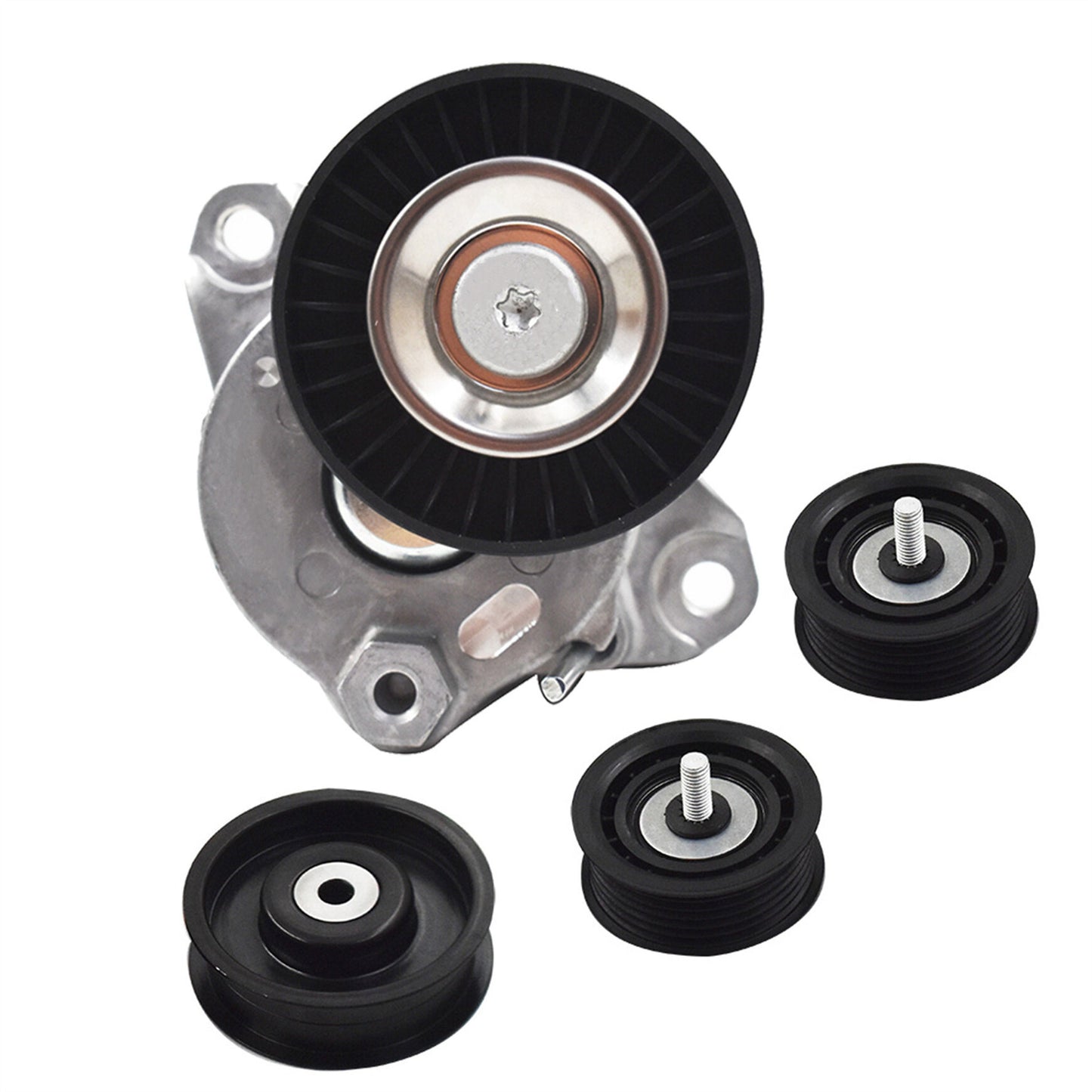 munirater Belt Tensioner w/Pulley+Idler Pulley For Mercedes C300 C350 E350 05-12