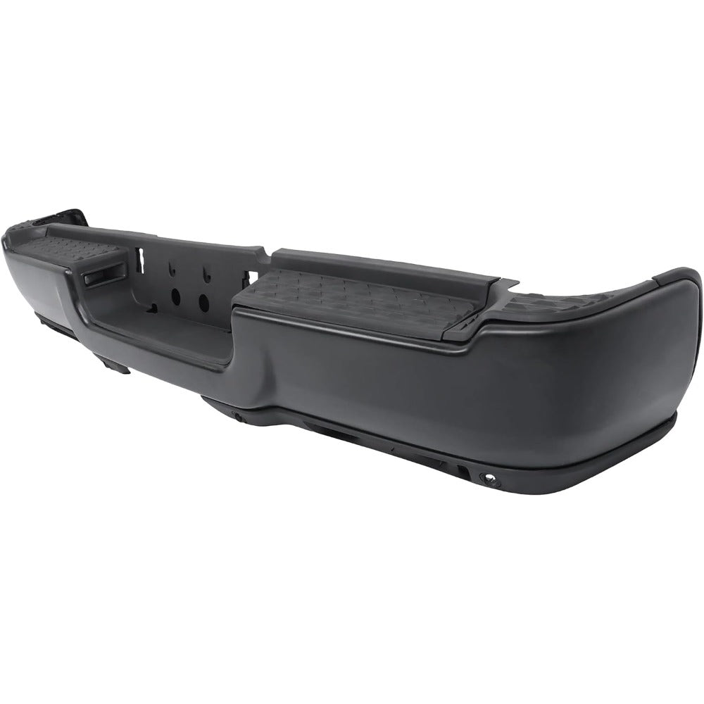 Black Rear Step Bumper for Ram 2500 2019-2024, with Sensor and Light Openings, CH1103179