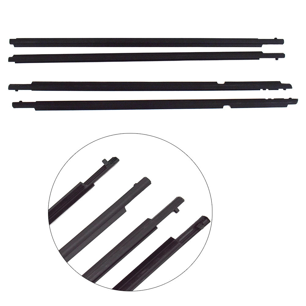 Rubber Window Weatherstrip Kit for 2009-2012 Toyota Corolla, 4-Piece