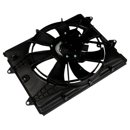 munirater Engine Radiator Condenser Cooling Fan Assembly 2016-2021 Civic DX/LX/SE/EX/Sport HO3115174 190155BAA01 12V Black