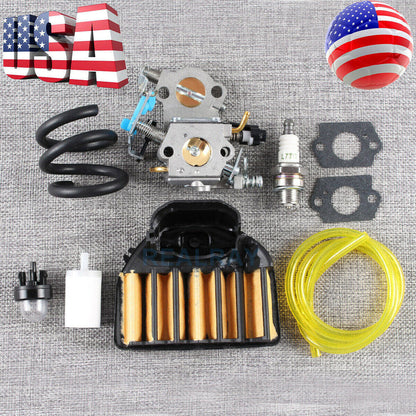 munirater WTA-29 Carburetor Replacement for 455 Rancher 455E 460 461 Gas Chainsaw with Air Filter Tune up Kit