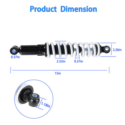 munirater 360mm 14in Rear Shock Absorber Replacement for ATV Quad Buggy Pit Dirt Bike 110cc 125cc 150cc