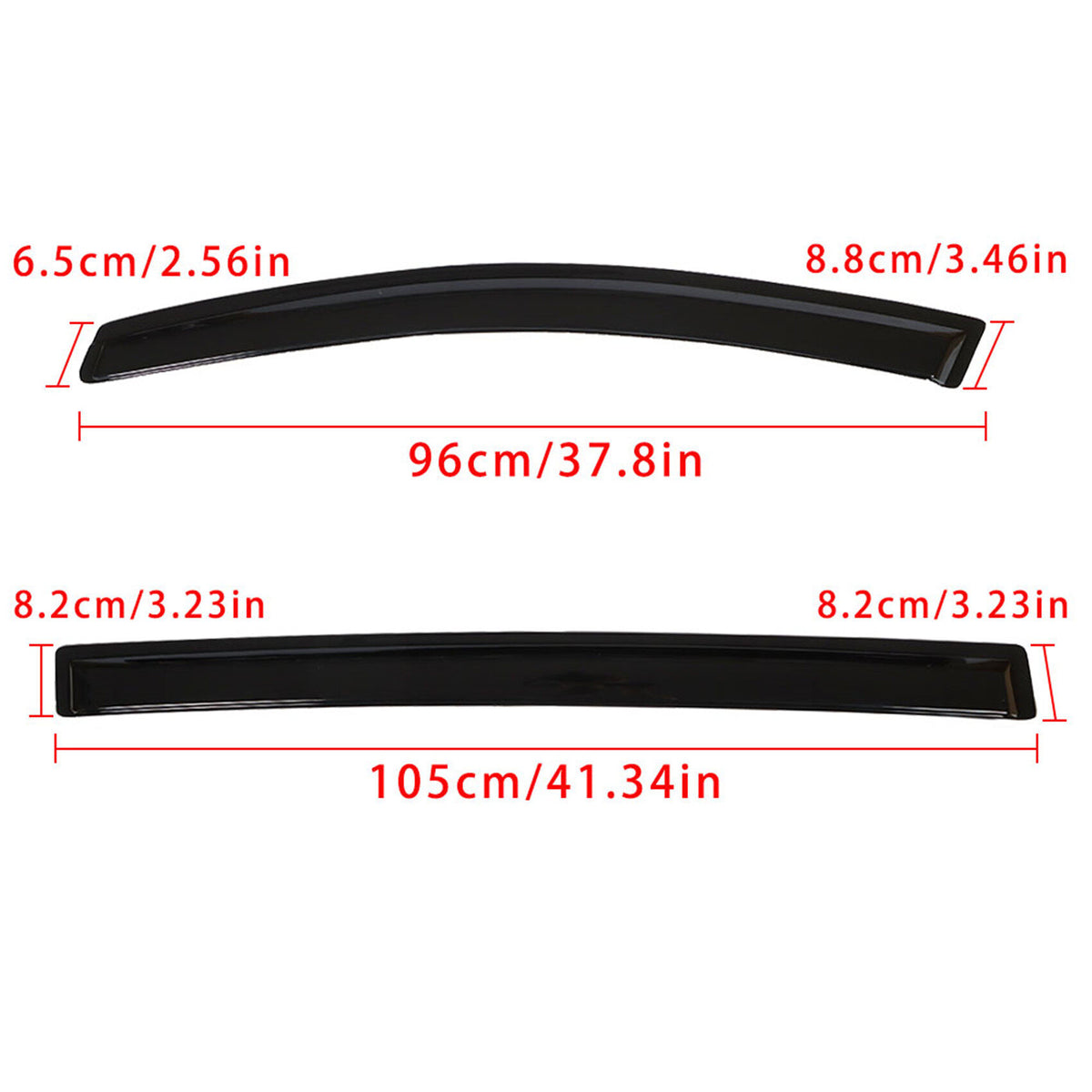 munirater Side Vents Window Visor Rain Guards Wind Deflectors Replacement for 2011-2017 Honda Odyssey