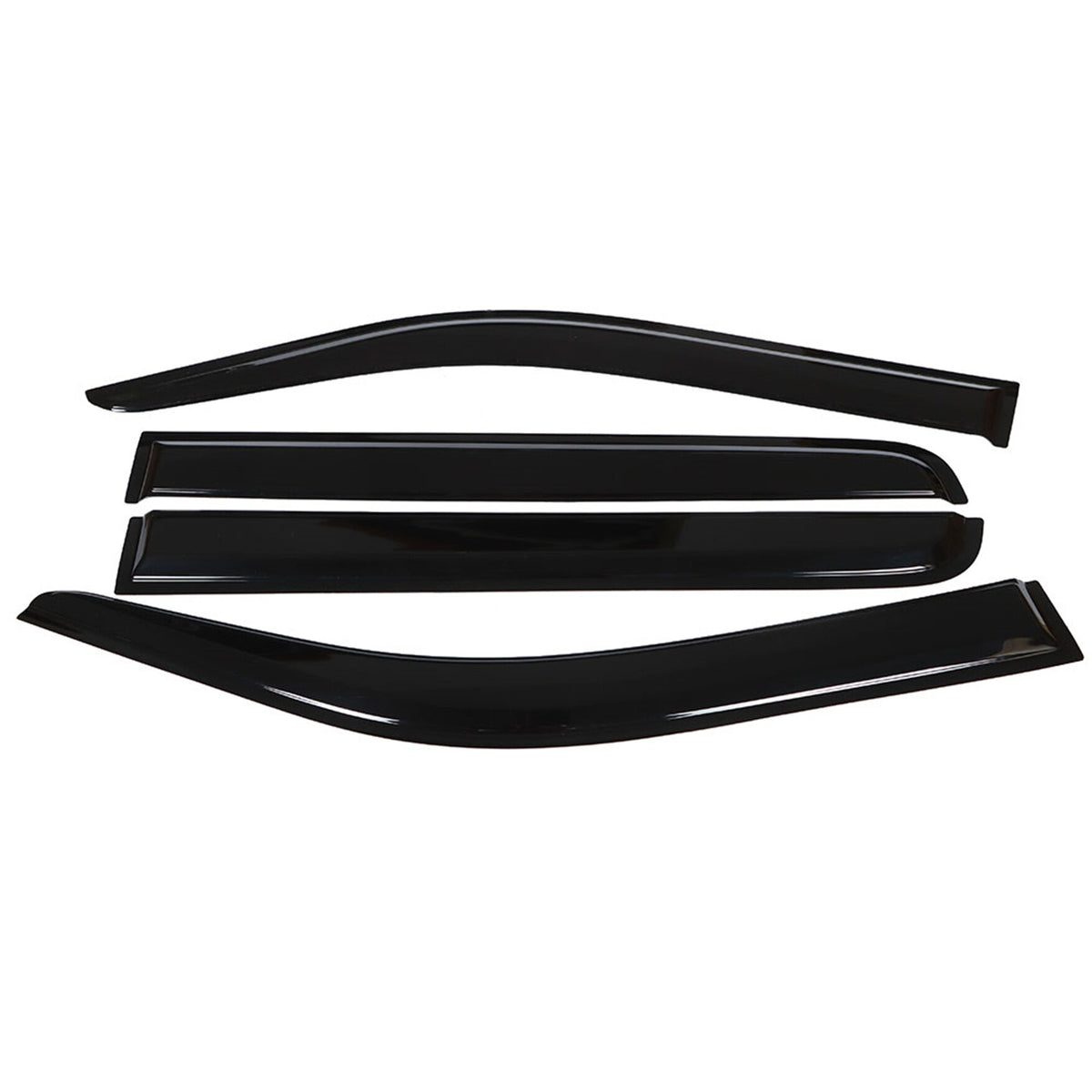 munirater Side Window Visor Vent Sun Rain Guard Deflector Replacement for 2009-2014 F150 Crew Cab Pickup 4-Door