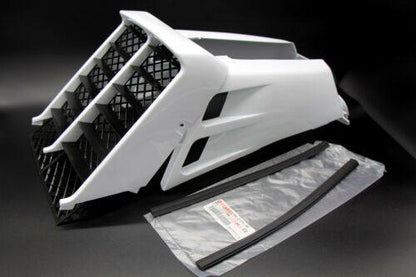 munirater White Plastic Gas Tank Side Covers and Grill Replacement for Banshee 1987-2006