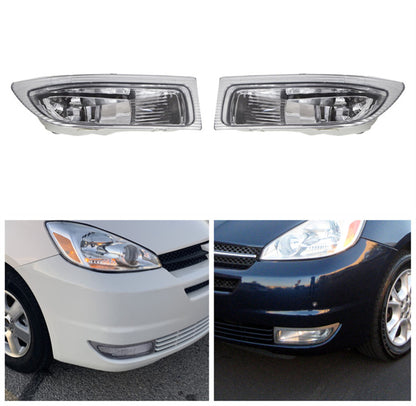 munirater 2-Pack Fog Lights Lamps Assembly Passenger and Driver Side Replacement for 2004 2005 Toyota Sienna