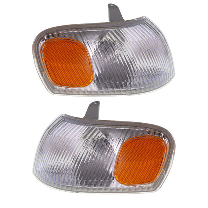 munirater Pair of Park Signal Corner Marker Lights Replacement for 1998-2000 Toyota Corolla Driver & Passenger Side Turn Signal Lights TO2520150, TO2521150, 81510-02040, 81520-02040