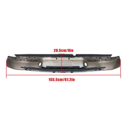 Chrome Steel Rear Step Bumper Assembly for Chevrolet S10 & GMC Sonoma 1998-2004