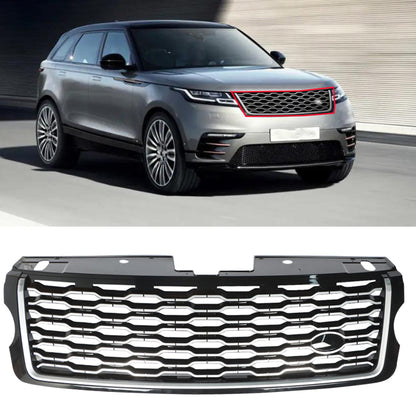 munirater Front Bumper Grille Black Chrome Replacement for 2013-2017 Range Rover