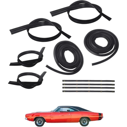 Door & Window Weatherstrip Kit for 1972-1979 Dodge D/W Pickups, 10-Piece