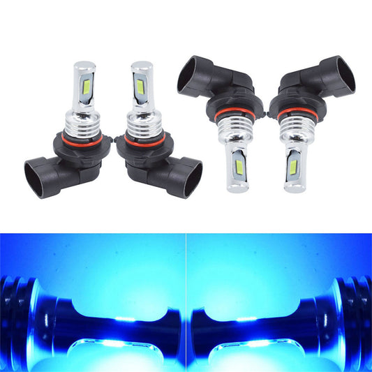 munirater 4Pcs LED fog light High & Low Beam Daytime Running Lights Bulbs 35W 8000K Ice Blue