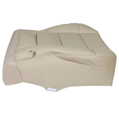 munirater Driver Side Beige Leather Seat Cover Replacement for 2002 2003 2004 2005 2006 2007 F250 F350