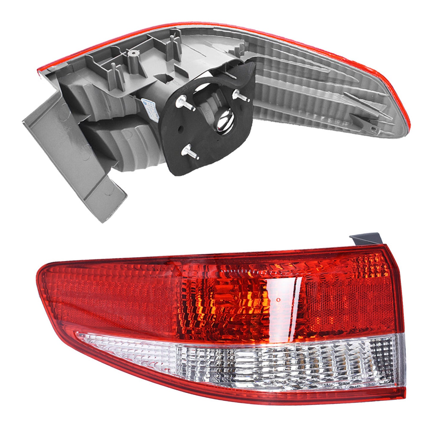 munirater Red Left Driver Outer Tail Light Brake Lamp Replacement for 2003-2004 Honda Accord Sedan 33551-SDA-B01