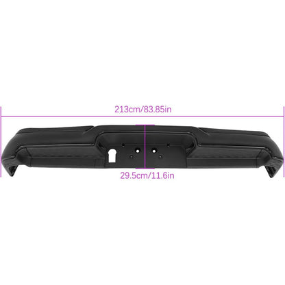 Black Steel Rear Step Bumper for Ram 1500 2019-2023, with Sensor Holes, CH1103132